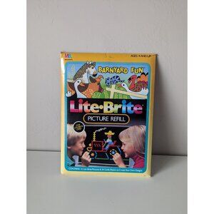 Vintage 1988 Barnyard fun Lite-Brite Picture Refill Animals